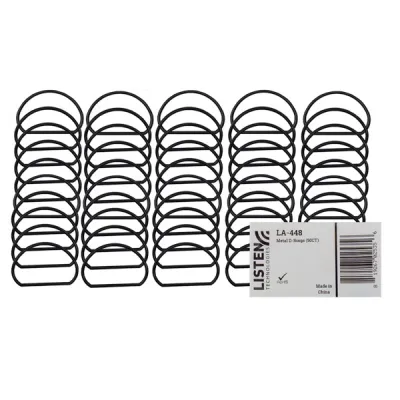 Listen Tech Metal D-Rings (50 CT)